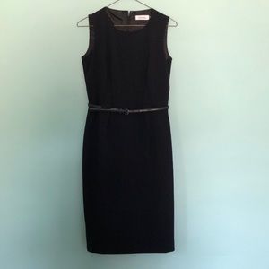 Calvin Klein Navy Pencil Dress, Size 0